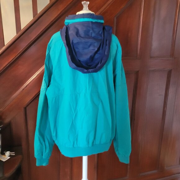 Himalaya Teal & Navy Hooded Windbreaker Jacket XL - Picture 4 of 7